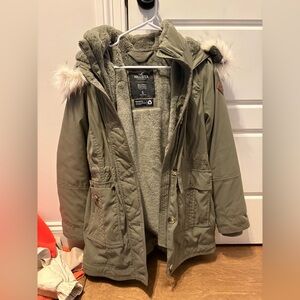 Hollister green coat